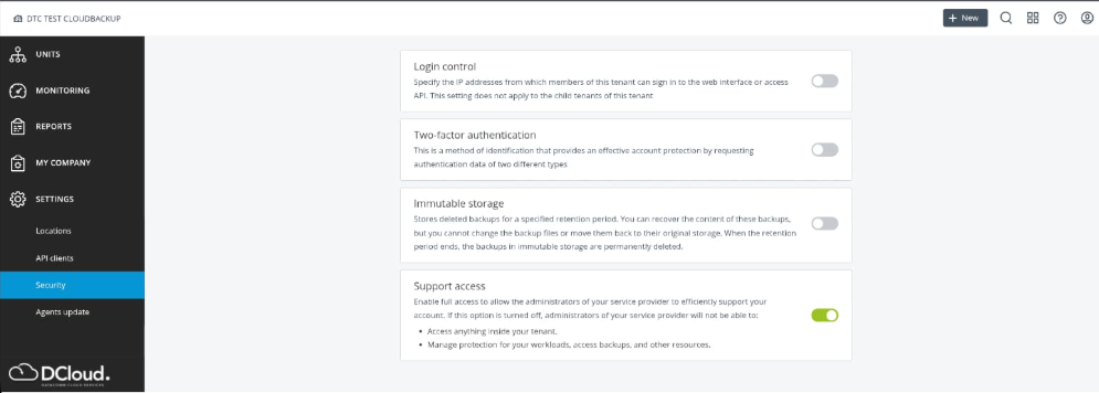 Tombol Switch 2FA DBackup
