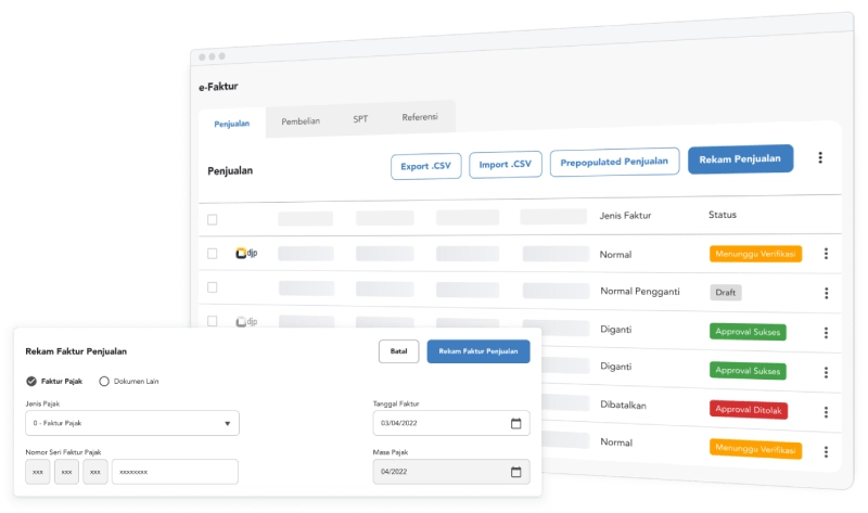 Pajak.io dashboard overview