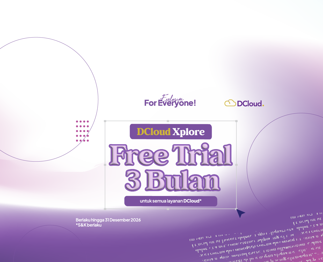 Promo DCloud XPlore Layanan Baru